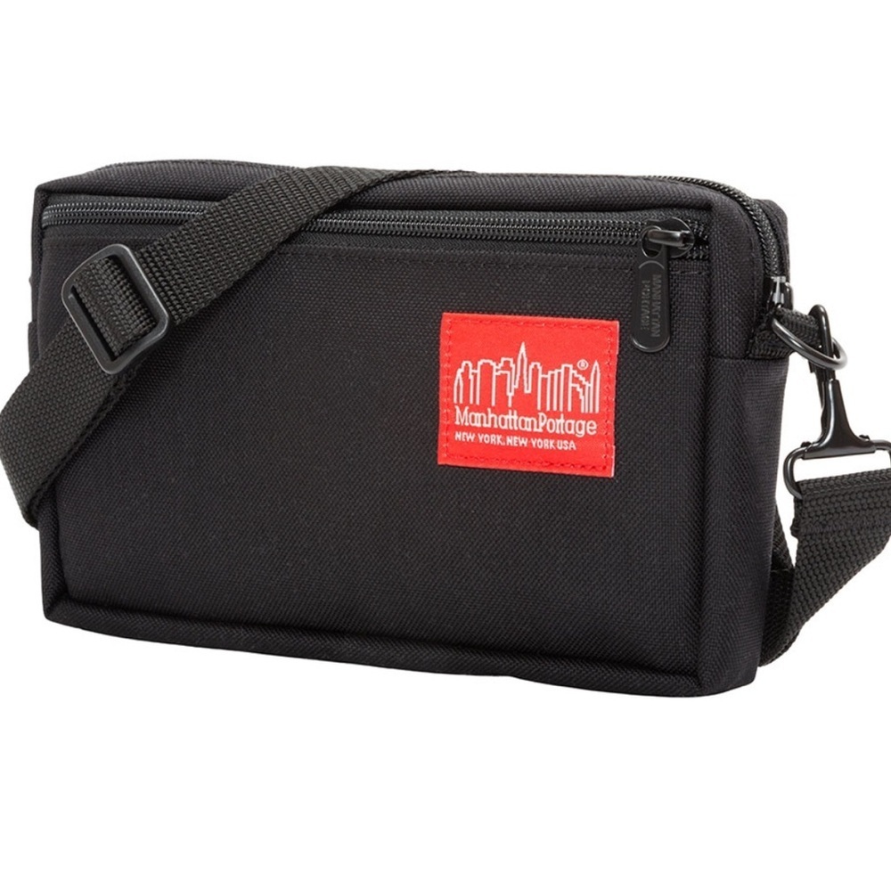 NEW MANHATTAN PORTAGE BLACK JOGGER L BAG